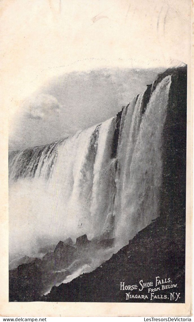 CHUTES DU NIAGARA - Horse Shoe Falls From Below Niagara Falls N Y - Carte Postale Ancienne - Cataratas Del Niágara
