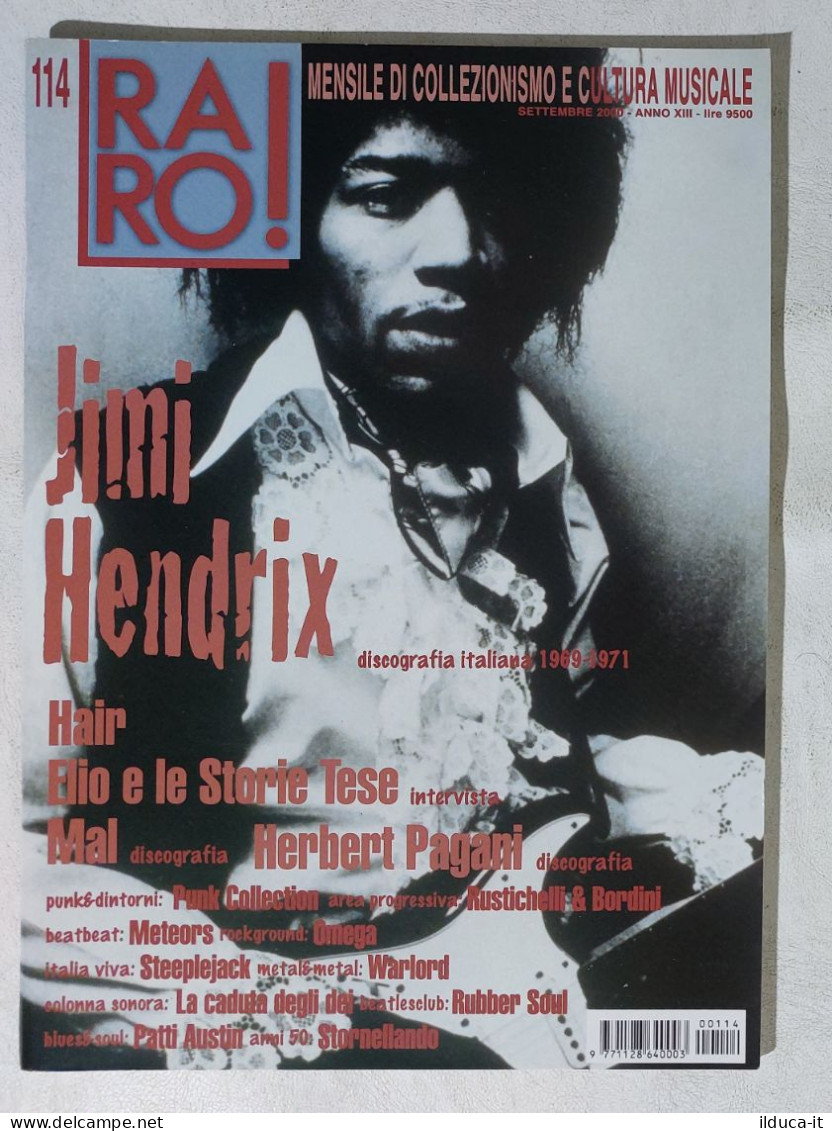 I113393 Rivista 2000 - RARO! N. 114 - Jimi Hendrix / Hair /Elio E Le Storie Tese - Musique