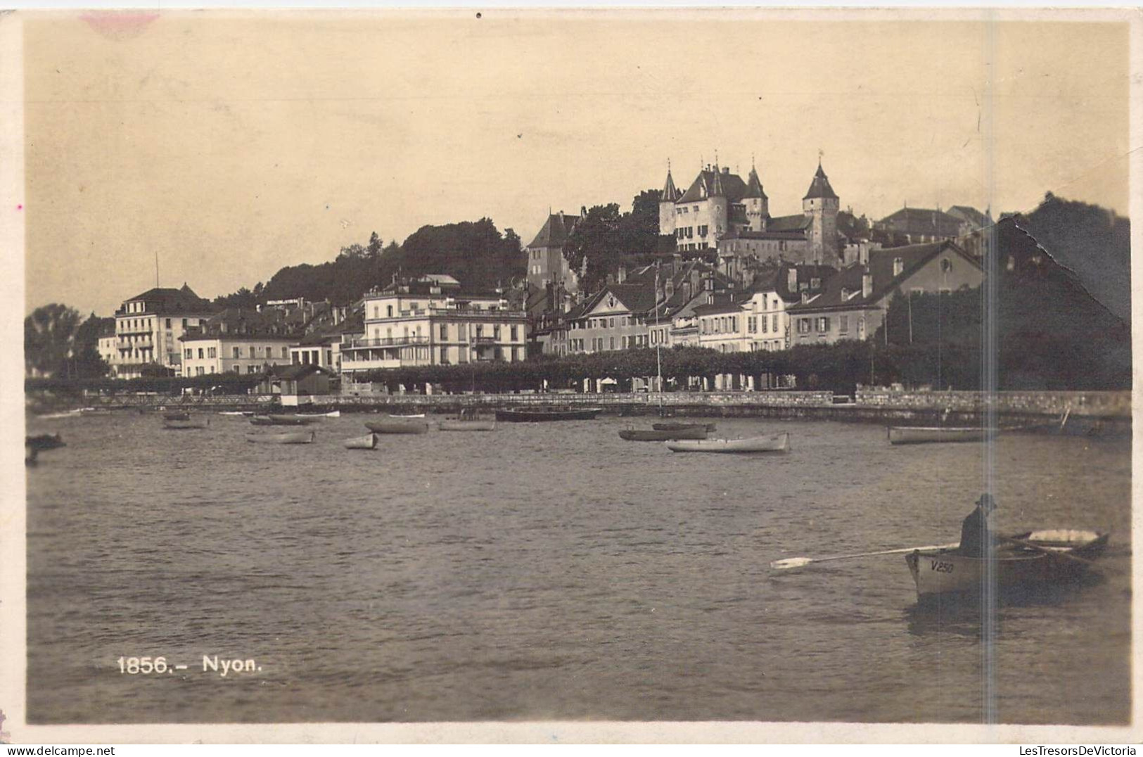 SUISSE - Nyon - Barques - Lac - Carte Postale Ancienne - Nyon