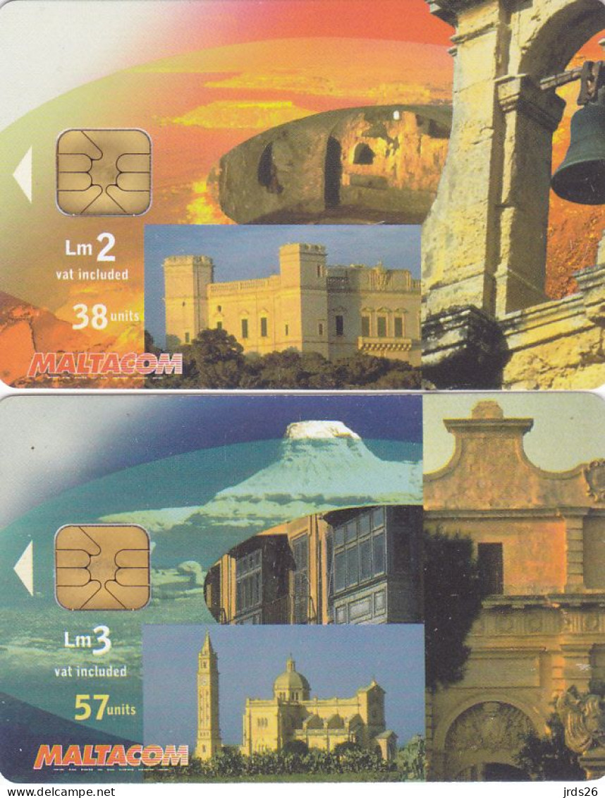 Malta 2 Phonecards Chip  - - - Views - Malte