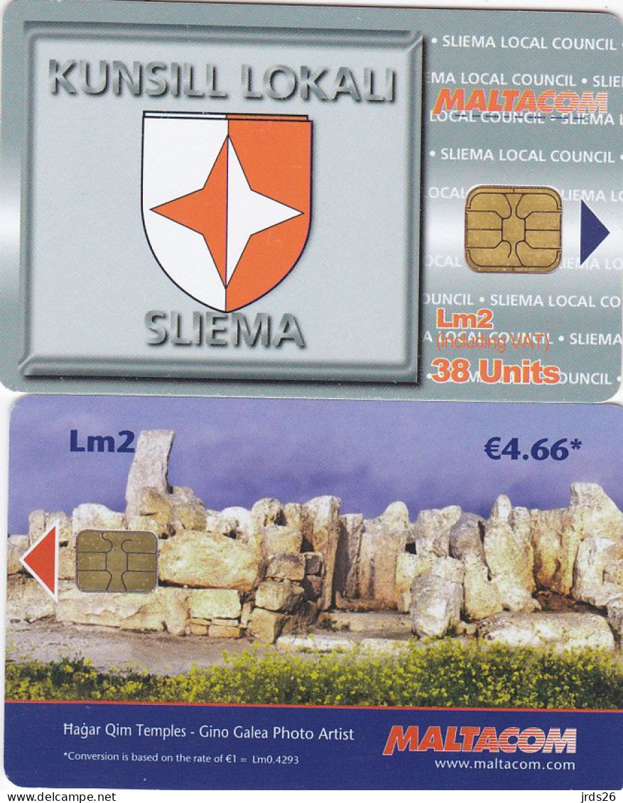 Malta 2 Phonecards Chip  - - - Views - Malta