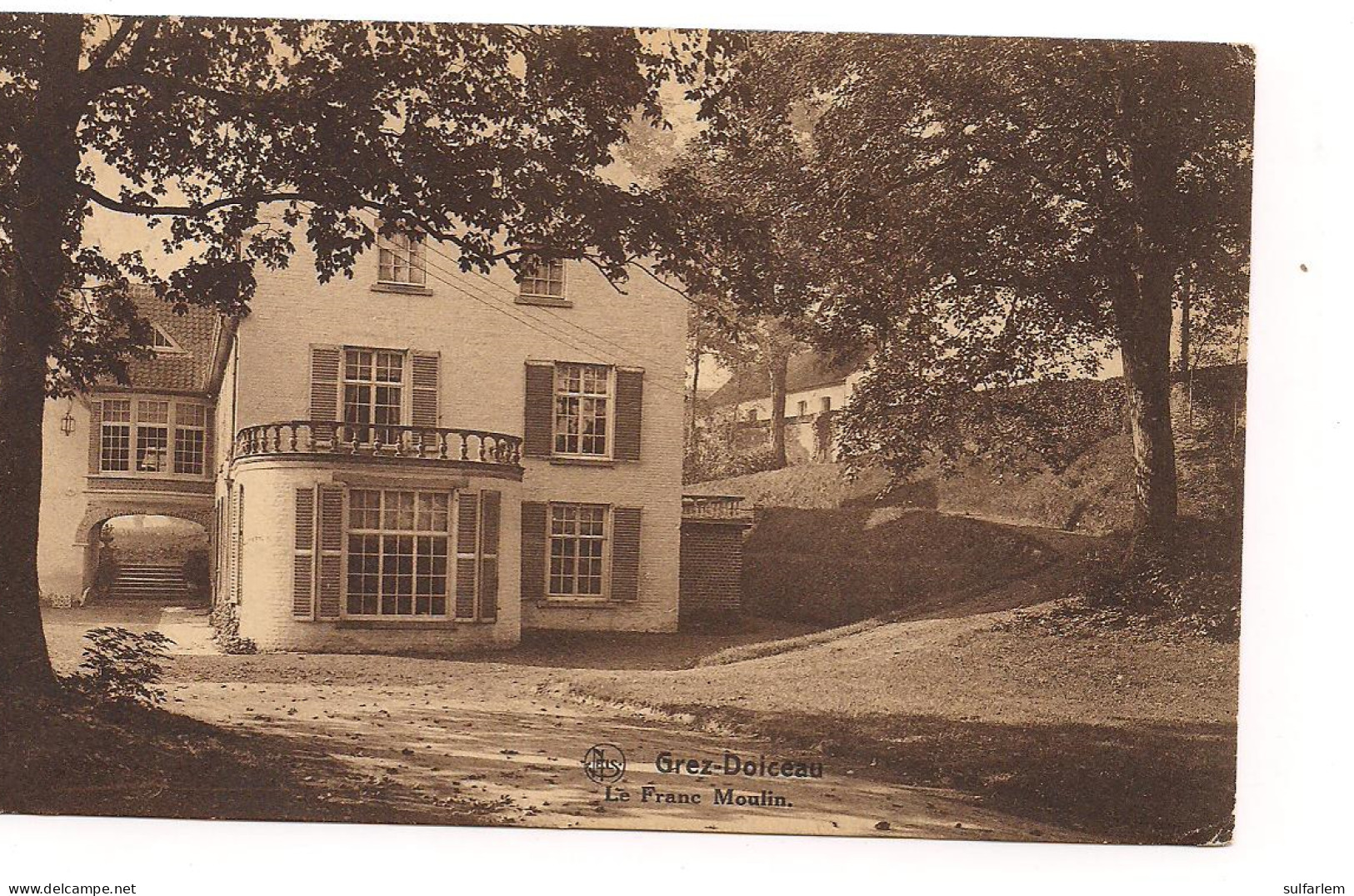 Carte Postale. GREZ DOICEAU. Le Franc Moulin. 1928 - Graven