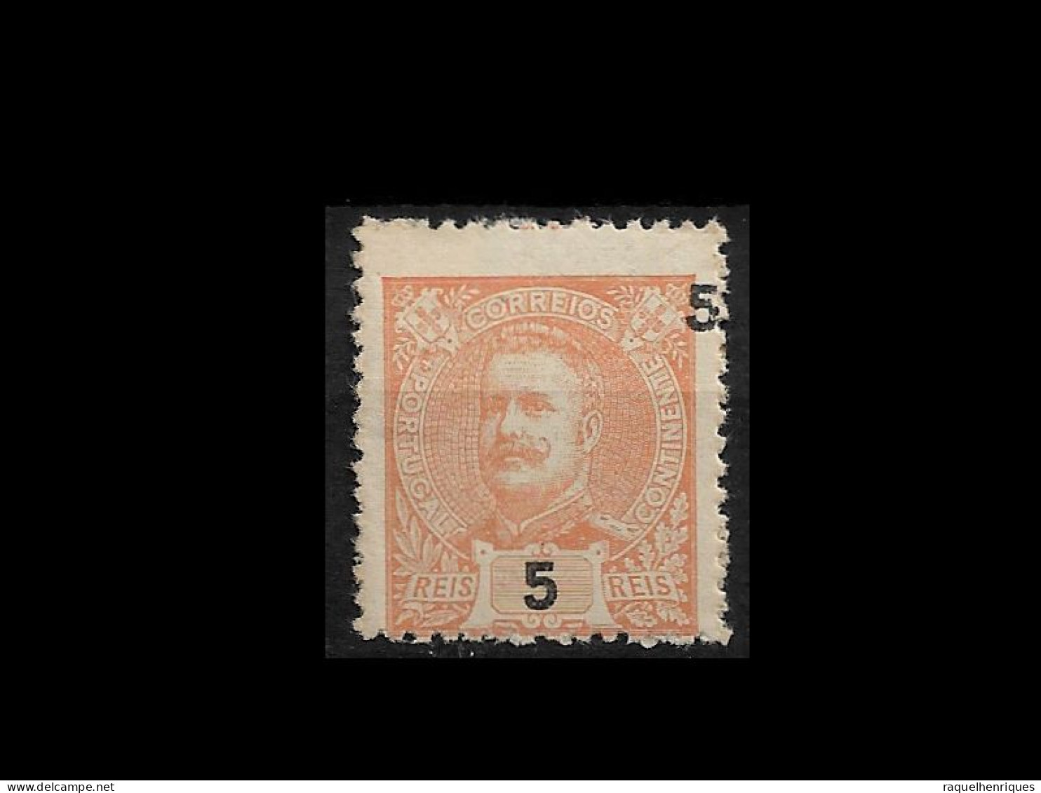 PORTUGAL STAMP - 1895 D. CARLOS I - ERROR DOUBLE VALUE MH (LESP#29) - Proeven & Herdrukken