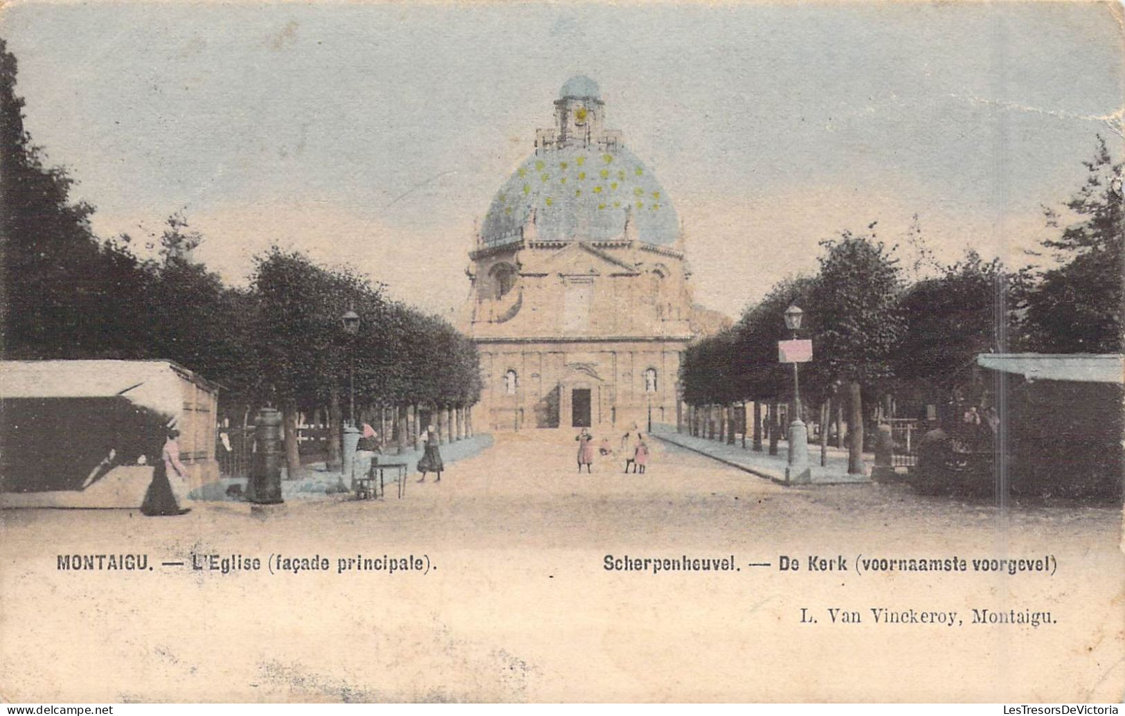 Belgique - Montaigu - L'Eglise ( Façade Principale ) - Carte Postale Ancienne - Leuven