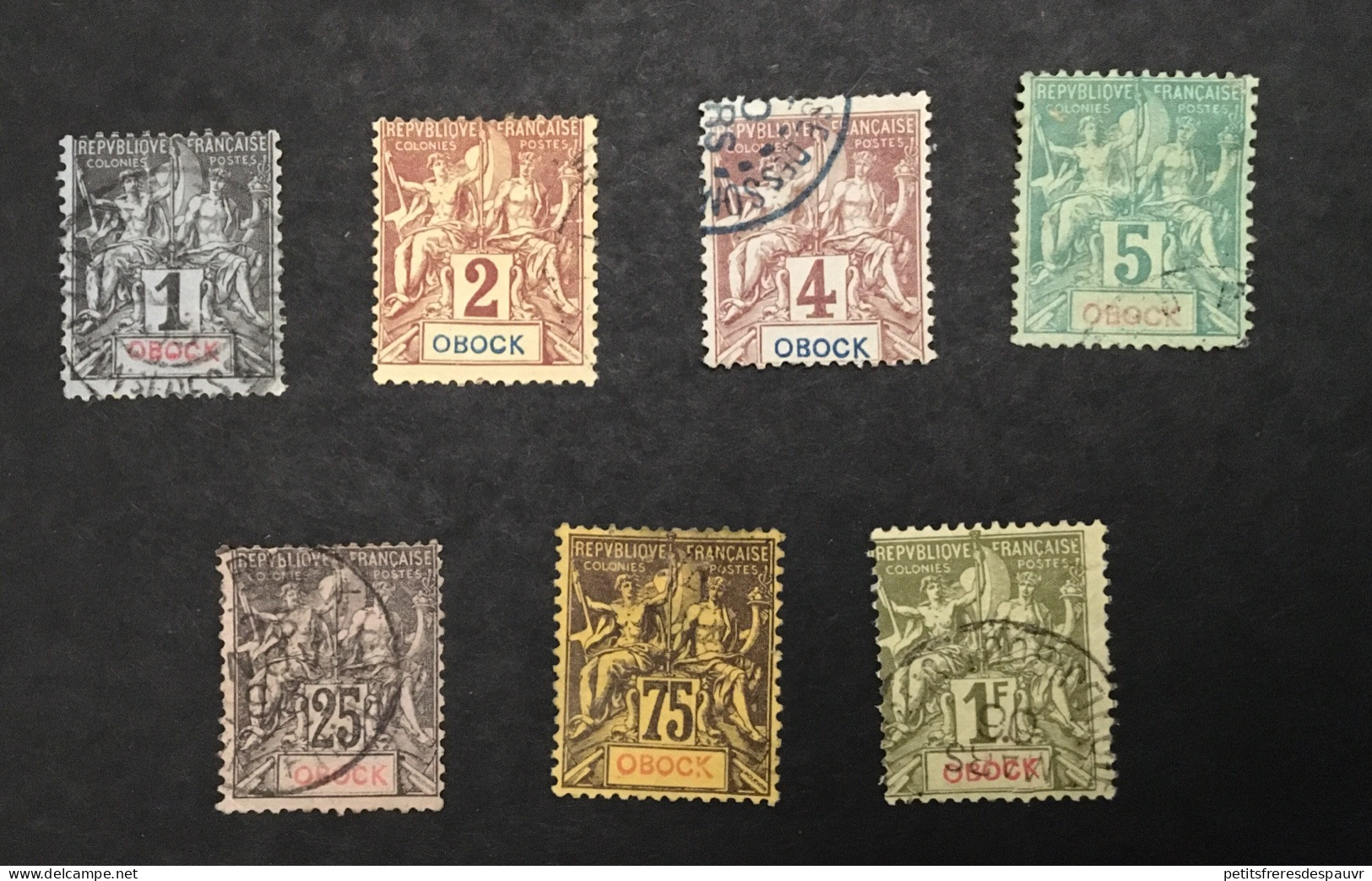 OBOCK - YT 32 à 35 39 43 44 (7 Valeurs) - Oblitérés Used - Cote 128E - Used Stamps