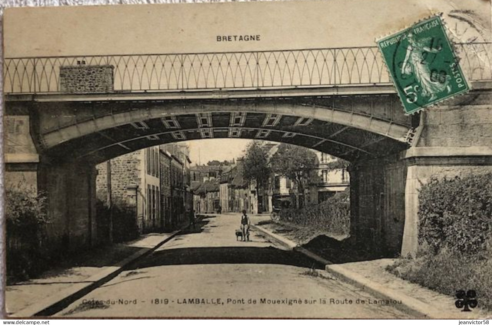 1815 Lamballe Le Pont De Mouexigné Sur La Route De Lamalou - Lamballe