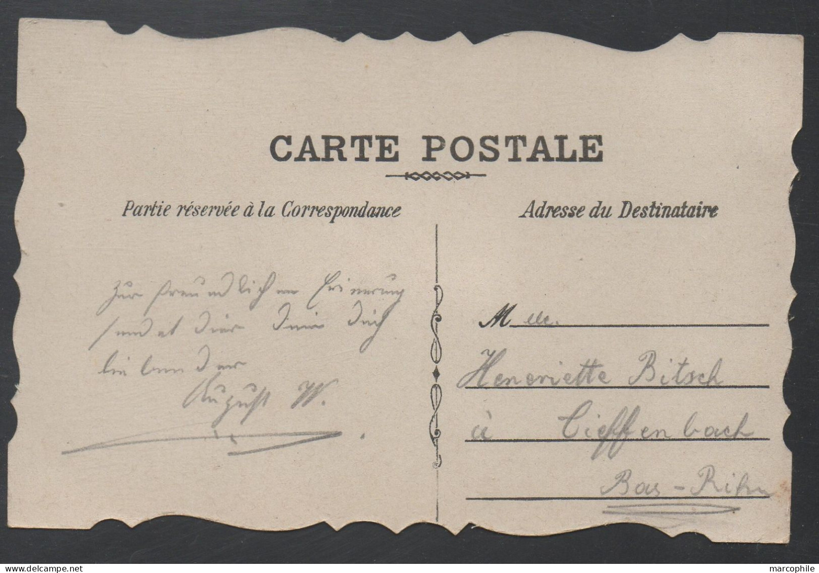 CARTE A SYSTEME - DECOUPIS - ANNEES 1920 - JE PENSE A VOUS - OUTILS - FLEURS (ref CP531) - A Systèmes