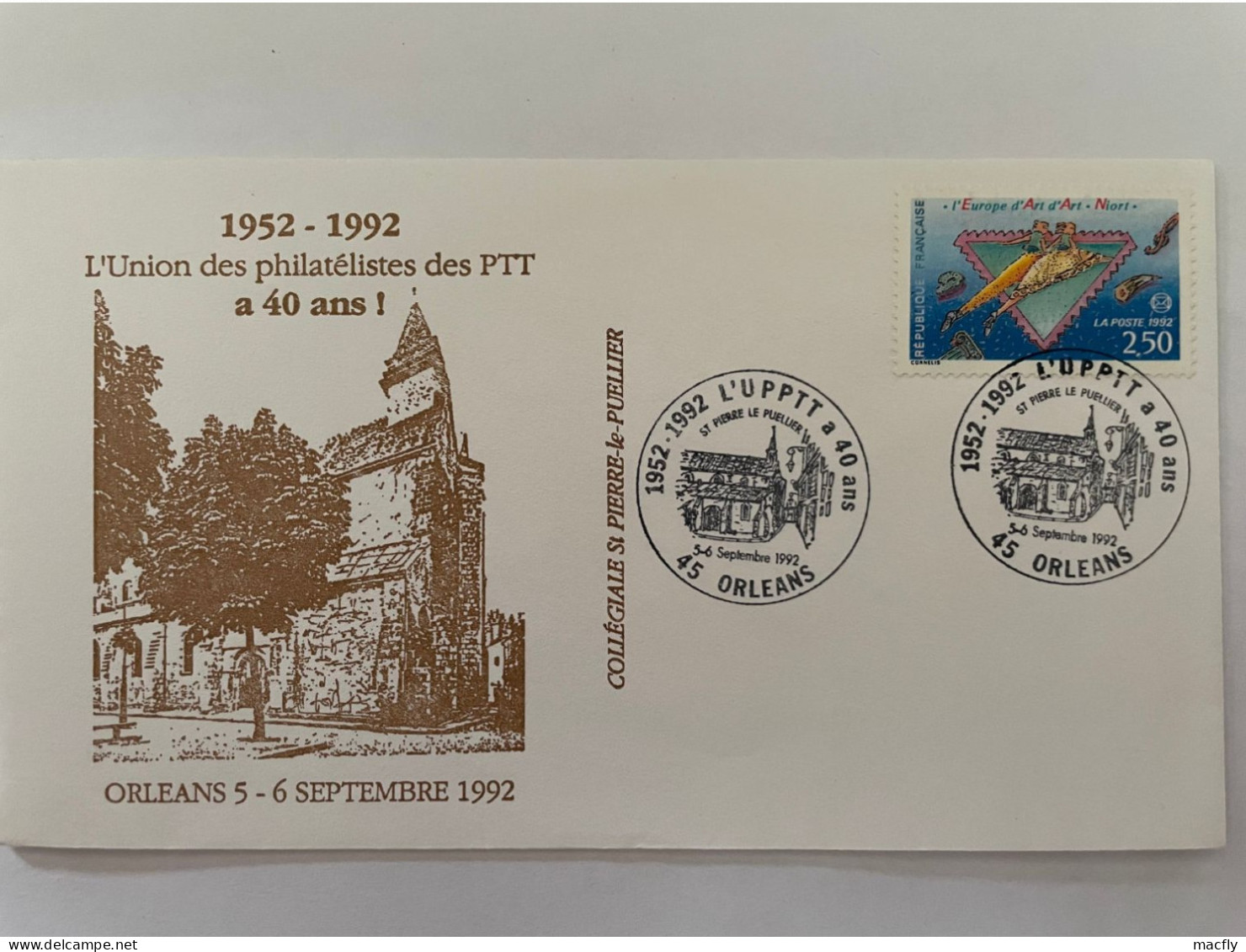 L'Union Des Philatélistes Des PTT à 40 Ans 1992 ORLEANS - Collections