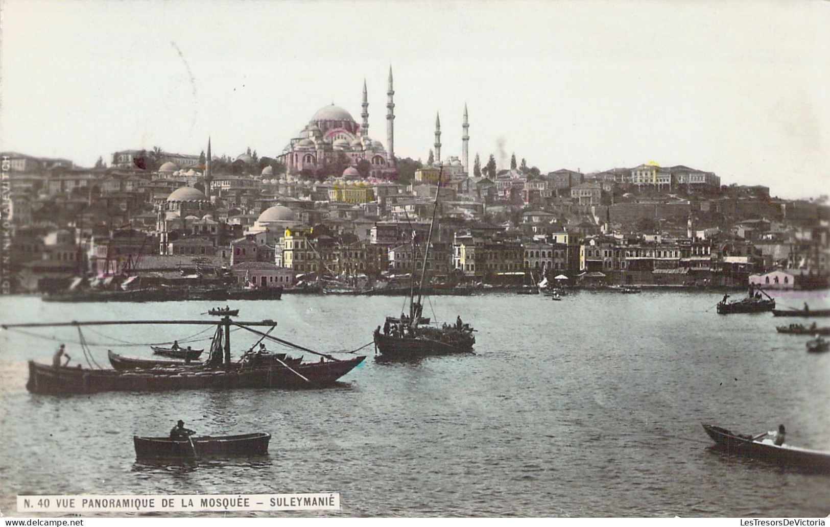 TURQUIE - N 40 Vue Panoramique De La Mosquée - Suleymanié  - Carte Postale Ancienne - Turquie