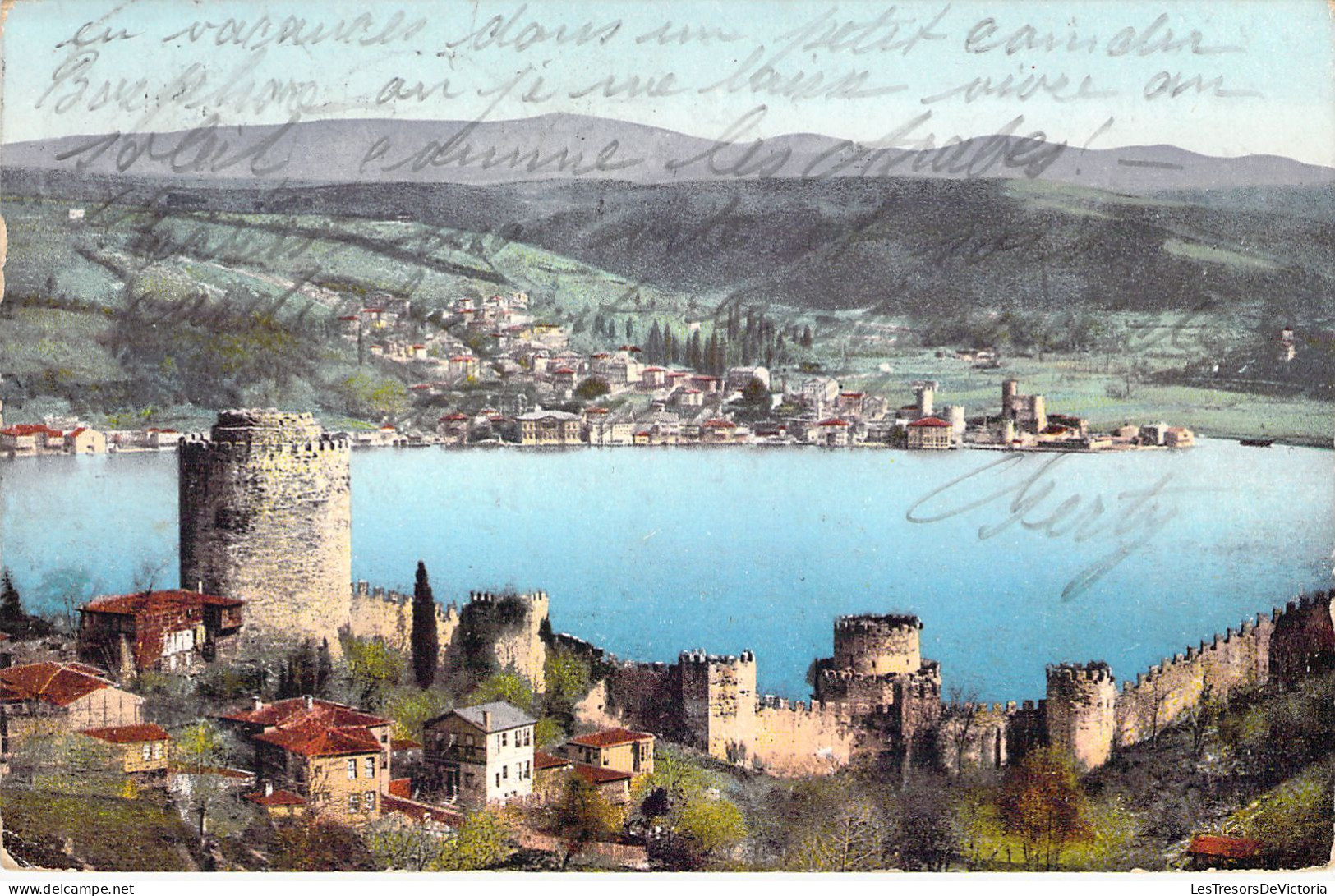 TURQUIE - Constantinoplke - Rouméli Et Anatoli Hissar - Carte Postale Ancienne - Turquie