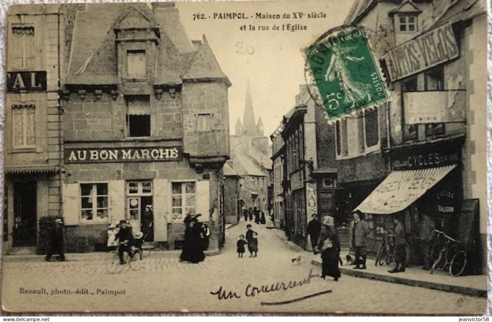 762 Paimpol Maison Du XV Siècle Et La Rue De L'église - Paimpol