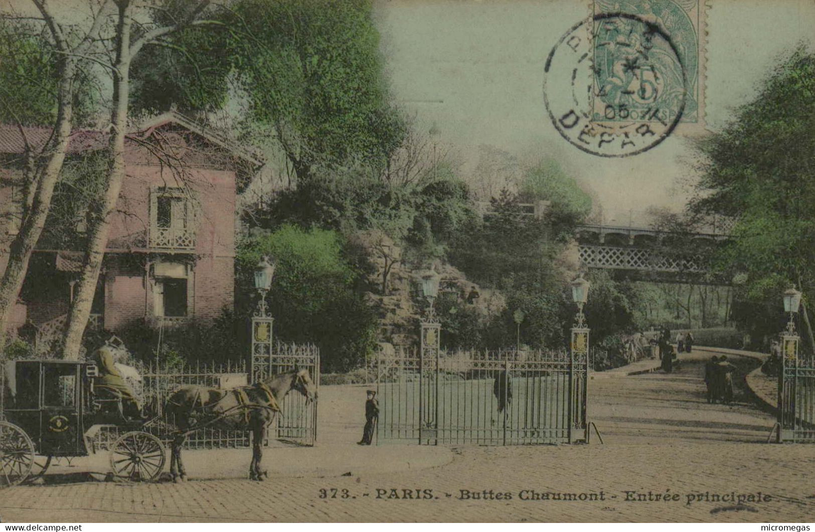 75 - PARIS - Buttes Chaumont - Entrée Principale - Arrondissement: 19