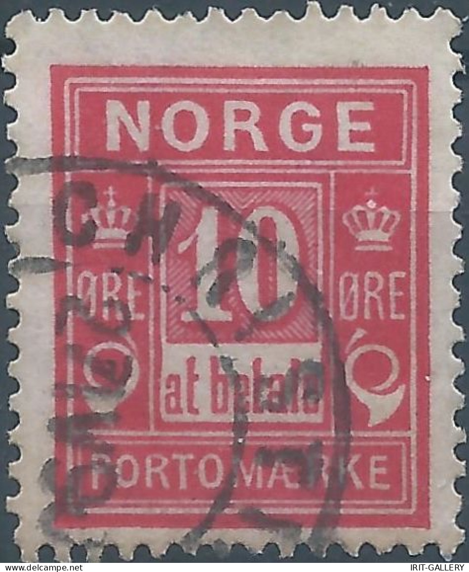 Norvegia - Norway - Norge, 1900 Revenue Stamp,Porto Marke,Shipping Fee,10øre Obliterated - Gebraucht