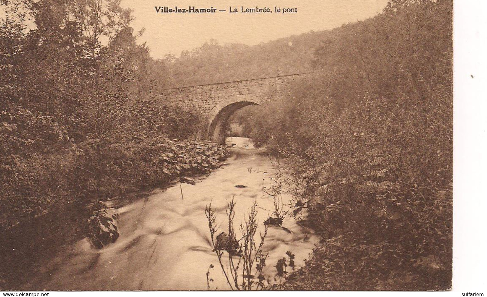 Carte Postale. VILLE_LEZ HAMOIR. La Lembrée. Le Pont.1933 - Hamoir
