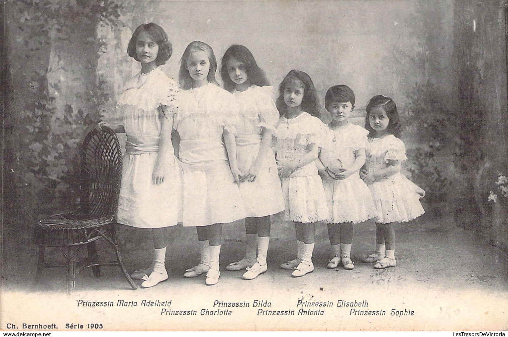 FAMILLES ROYALES - Prinzessin Maria Adelheid - Charlotte - Hilda - Antonia - Elisabeth - Sophie - Carte Postale Ancienne - Familles Royales