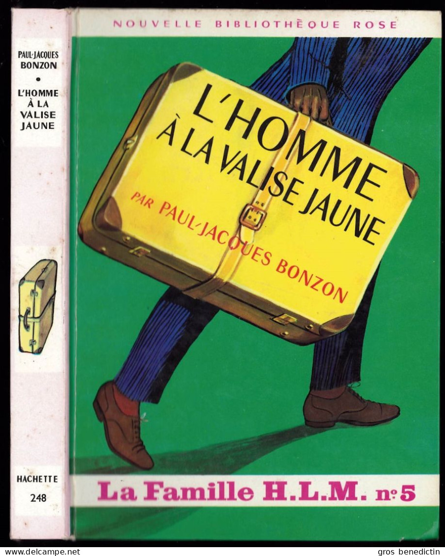 Hachette - Nouv. Bib. Rose - P-J Bonzon - Série "La Famille HLM" - "L'homme à La Valise Jaune " - 1967 - #Ben&Brose&HLM - Bibliotheque Rose