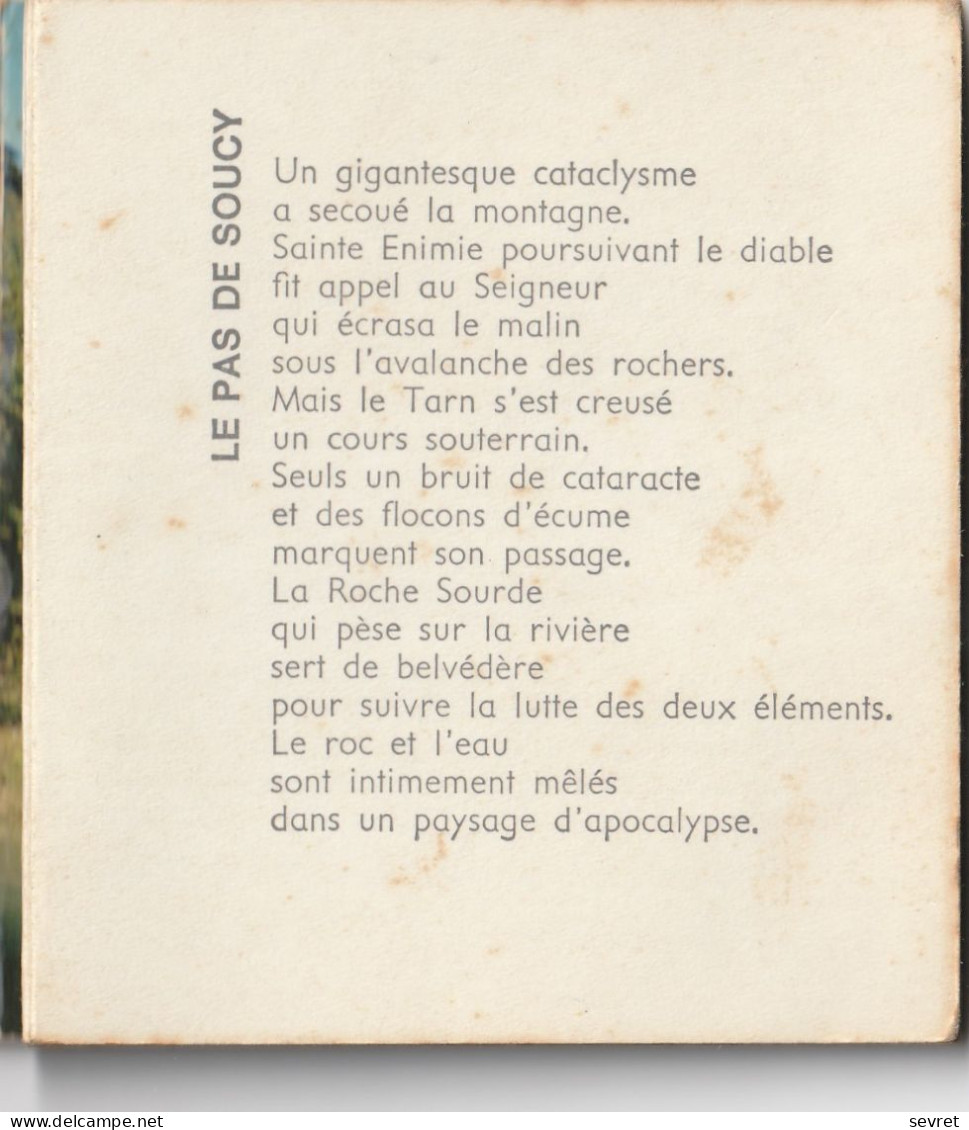 GORGES Du TARN. Carnet (format 10x9.5) - 12 Vues Légendées - Andere & Zonder Classificatie