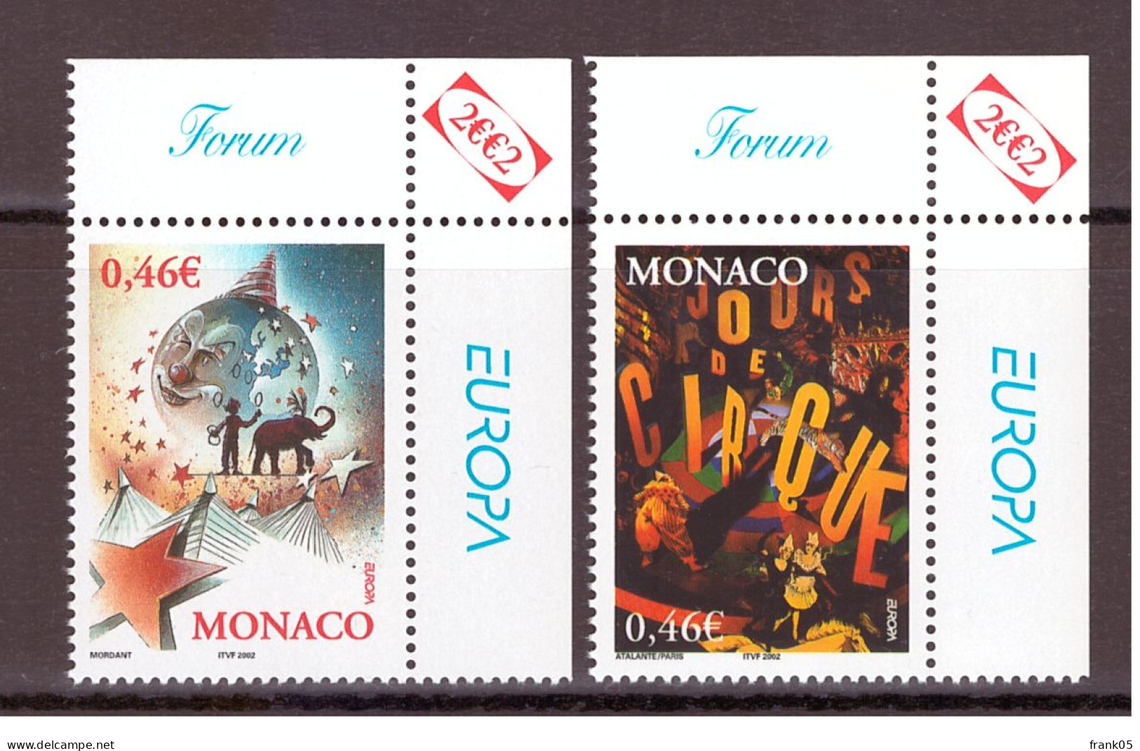 Monaco 2002 Satz/set EUROPA ** - 2002