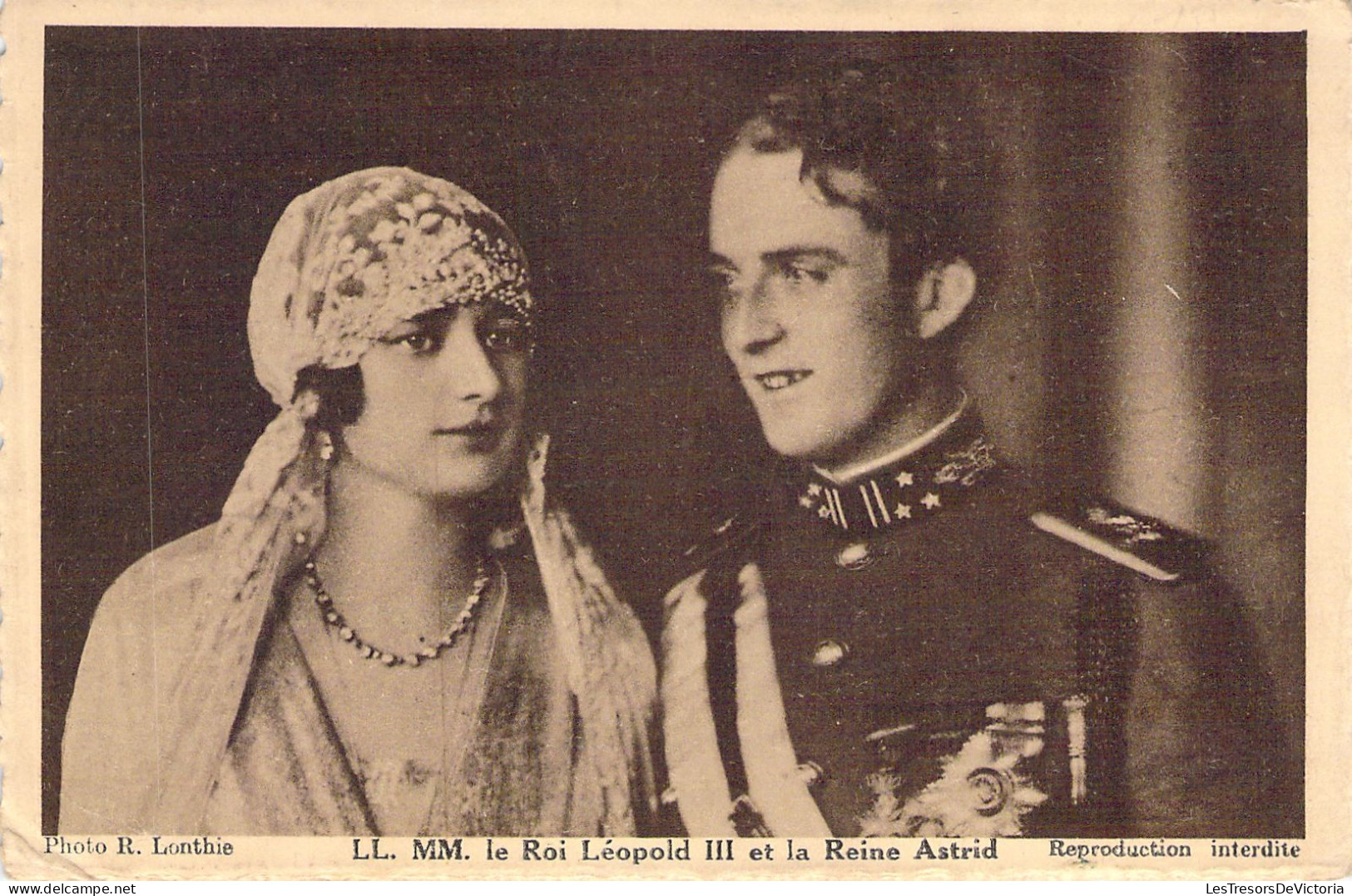 FAMILLES ROYALES - Le Roi Léopold III Et La Reine Astrid - LL - MM - Carte Postale Ancienne - Familles Royales