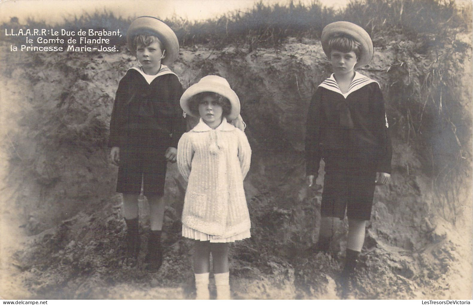 FAMILLES ROYALES - Le Duc De Brabant - Le Comte De Flandre - La Princesse Marie José - Carte Postale Ancienne - Royal Families