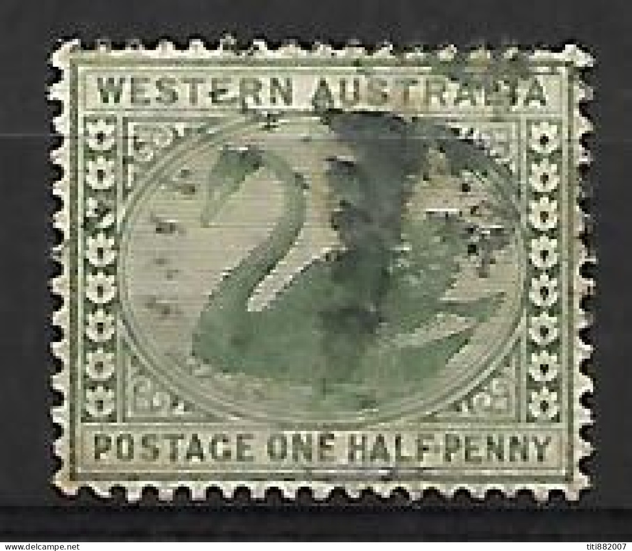 AUSTRALIE  OCCIDENTALE  -   1885  .  Y&T N° 42 Oblitéré. - Gebraucht