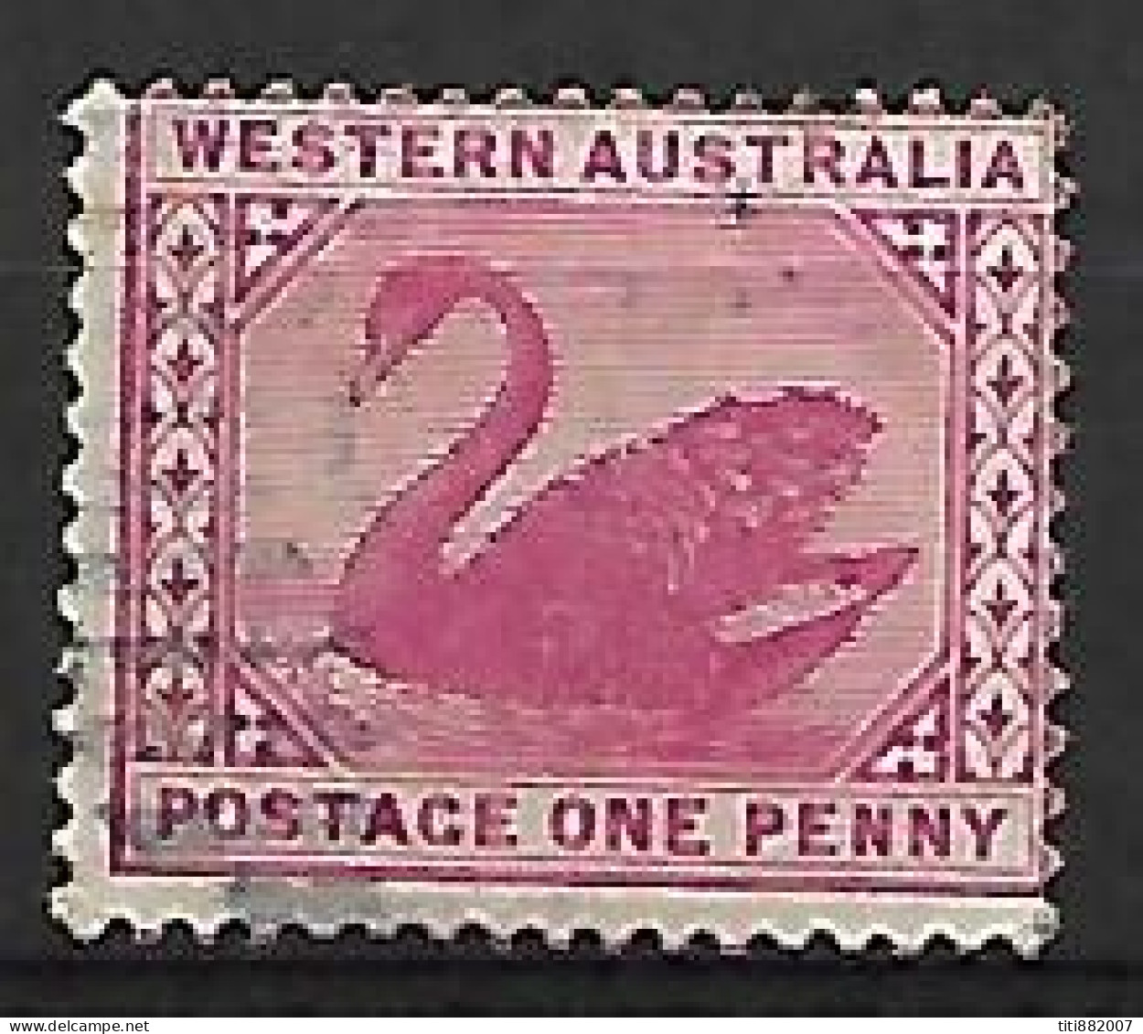 AUSTRALIE  OCCIDENTALE  -   1885  .  Y&T N° 43 Oblitéré. - Gebraucht