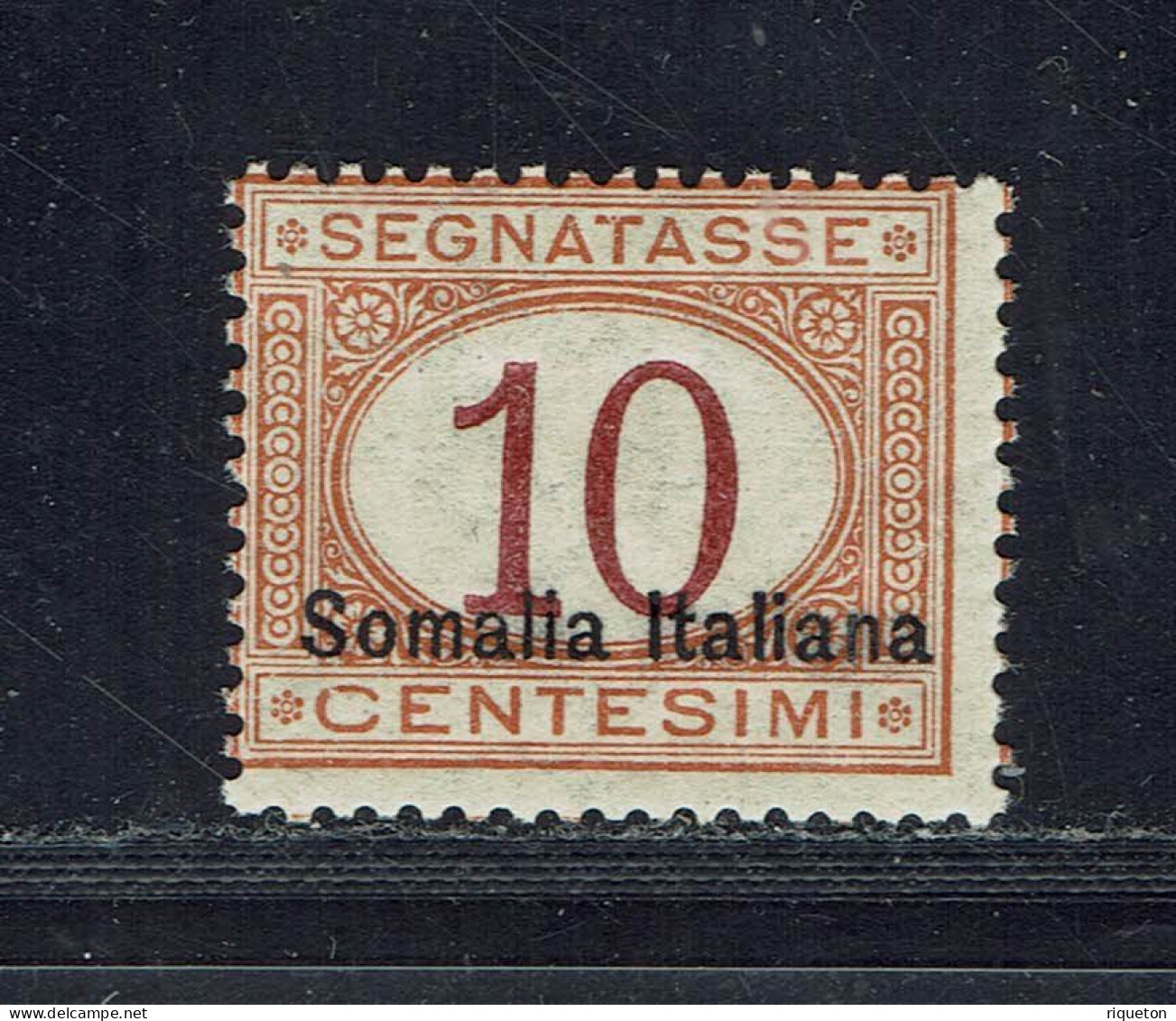 Somalie Italienne. 1909-20. Taxe N° 13. Surcharge (II) Neuf Sans Charnière XX. MNH . TB . - Somalië