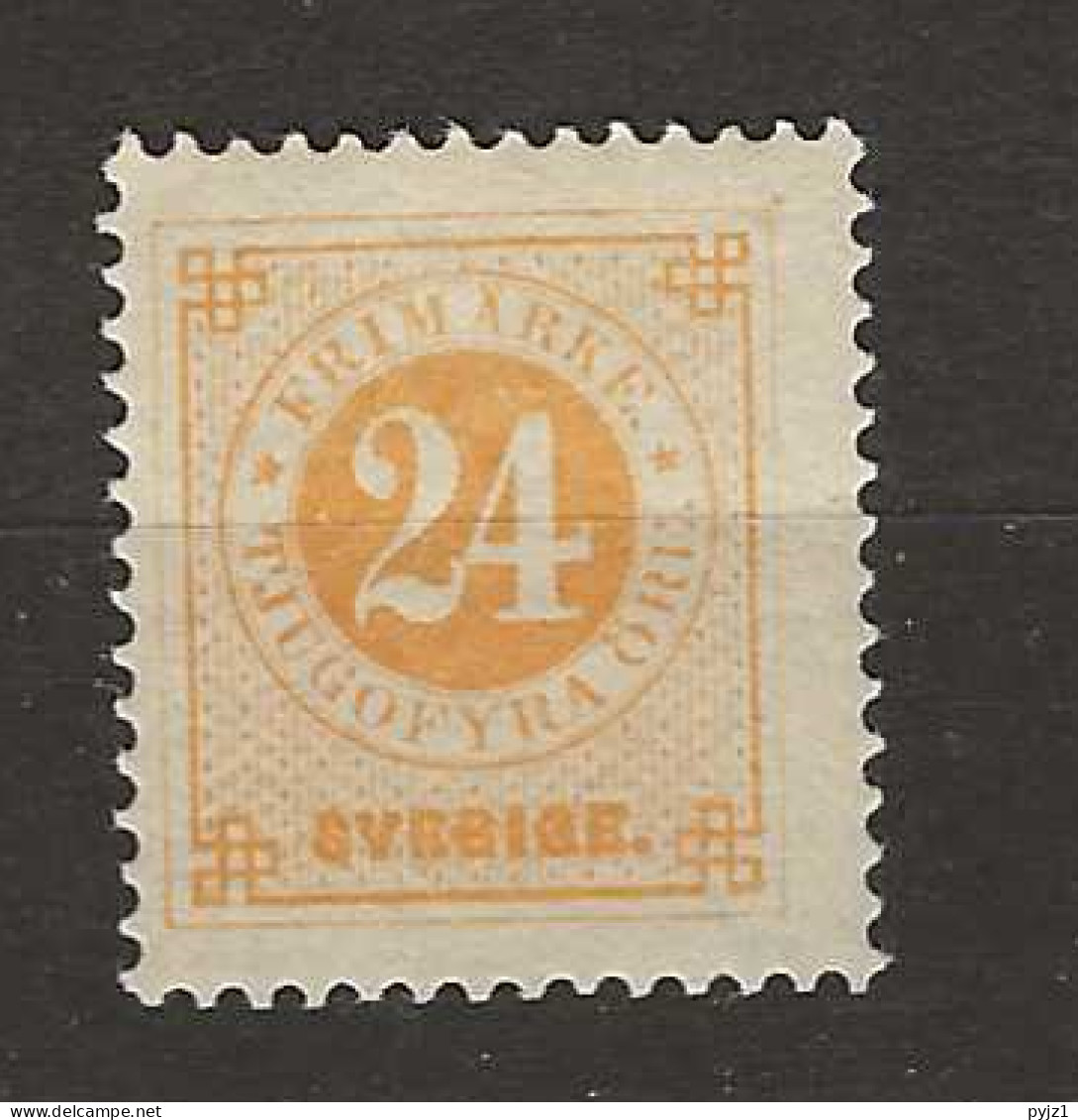 1877 MNH Sweden Mi 23-B - Ungebraucht