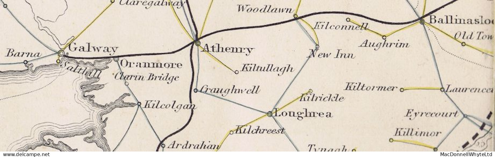 Ireland Military Galway 1833 Soldier's Rate "1" One Penny Letter 30th Regt To Loughrea, GALWAY/104 Mileage - Vorphilatelie