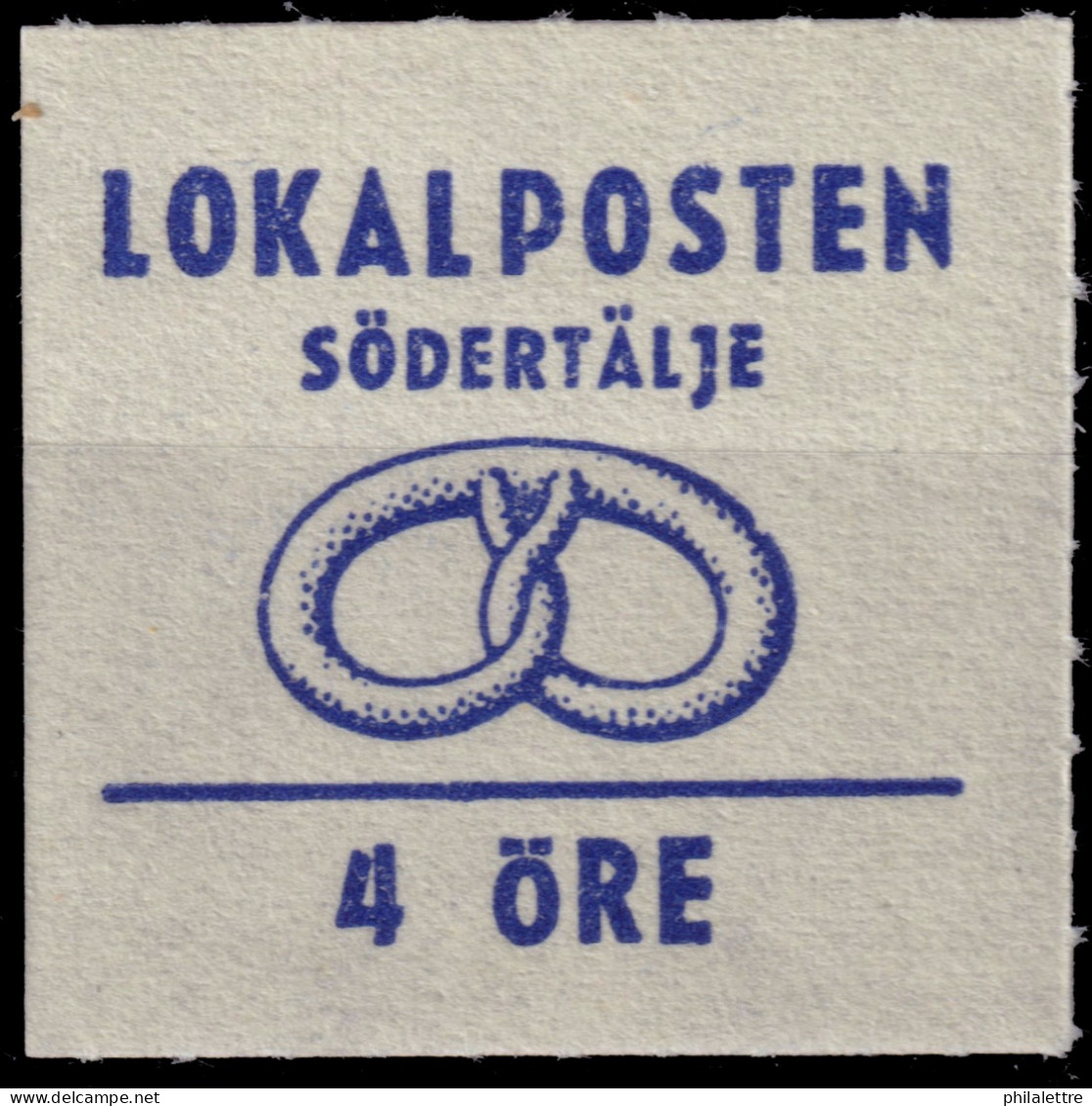 SUÈDE / SWEDEN - Local Post SÖDERTÄLJE 4öre Blue - Mint* - Local Post Stamps