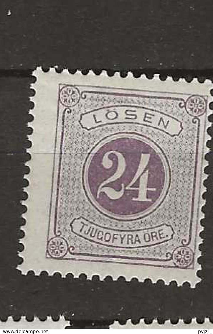 1877 MNH Sweden Mi 7-a-B Postfris** - Impuestos