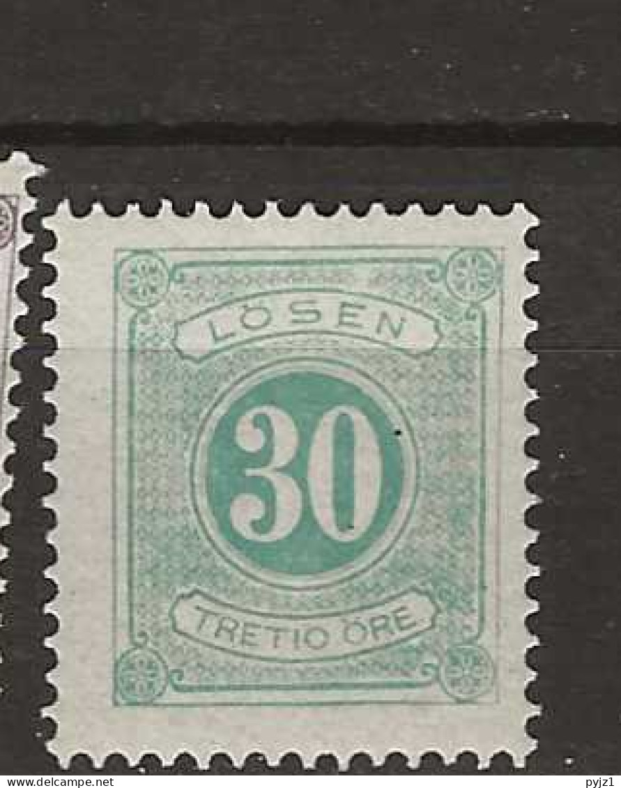 1877 MNH Sweden Mi 8-B Postfris** - Impuestos