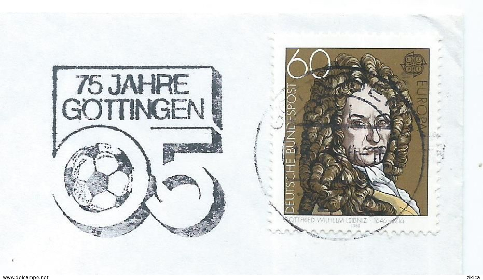 Soccer > Soccer Theme / Football - 50 Ann,of Gottingen Football,Germany,meter Stamp - Covers & Documents