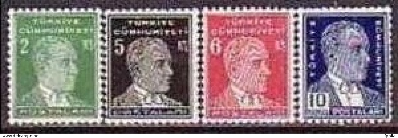 1940 TURKEY POSTAGE STAMPS OF THE FOURTH ATATURK ISSUE MINT WITHOUT GUM - Ungebraucht