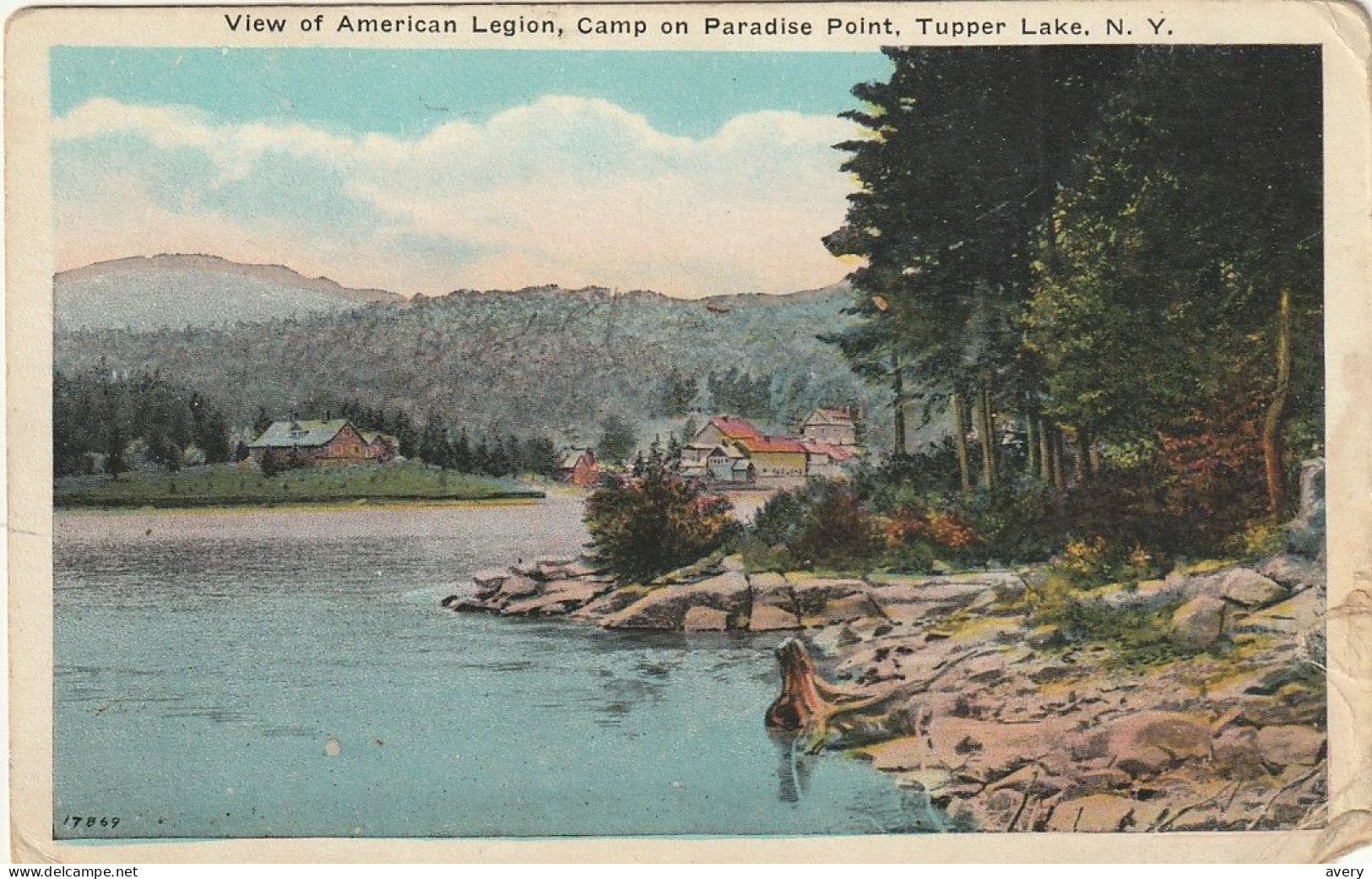 View Of American Legion, Camp On Paradise Point, Tupper Lake New York - Adirondack