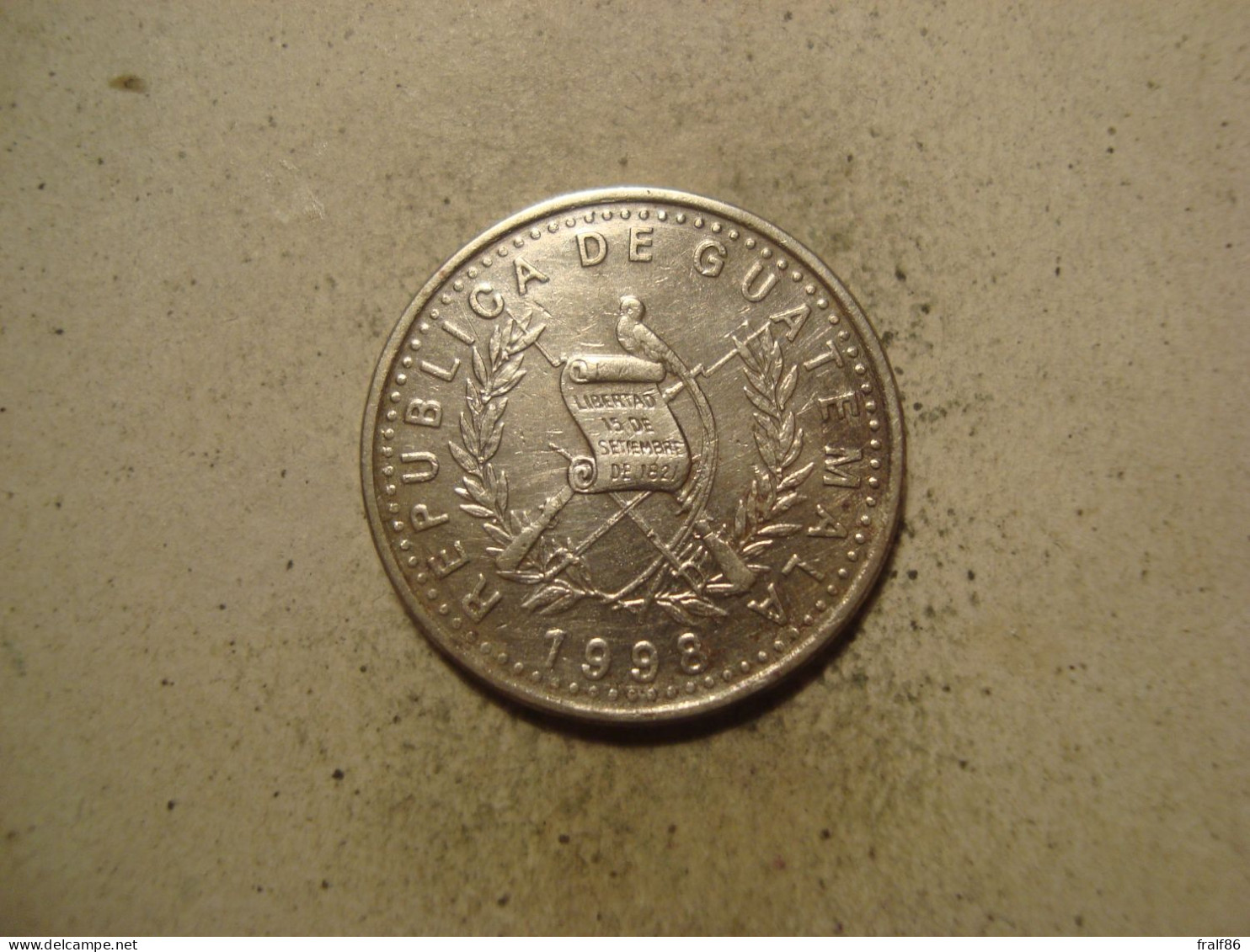 MONNAIE GUATEMALA 25 CENTAVOS 1998 - Guatemala