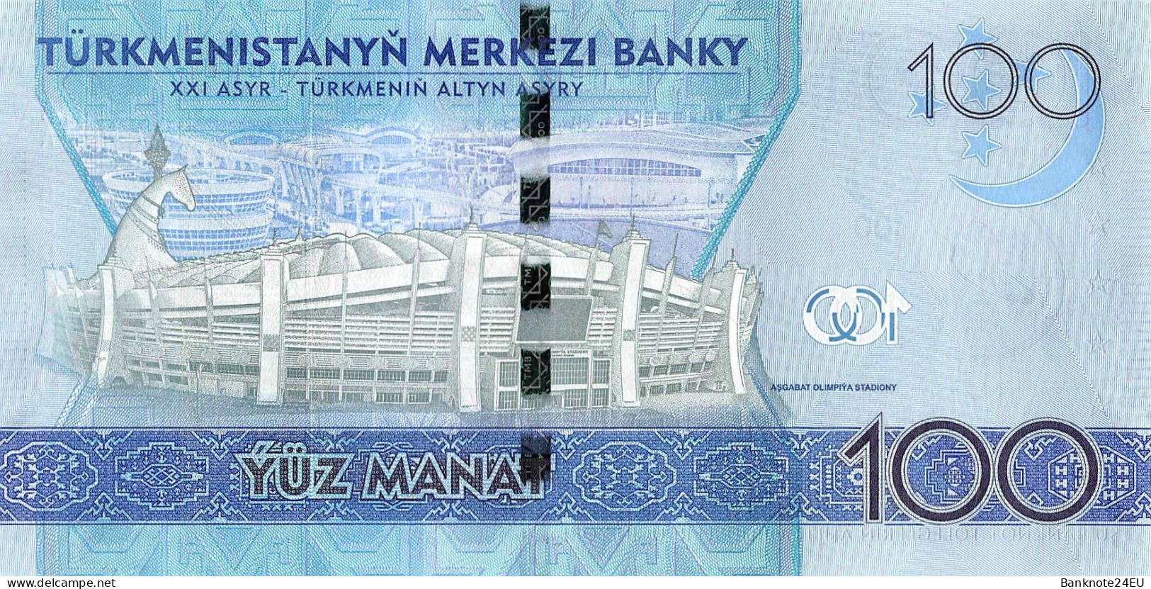 Turkmenistan 1-5-10-20-50-100 Manat 2017 Unc Pn 36a-41a