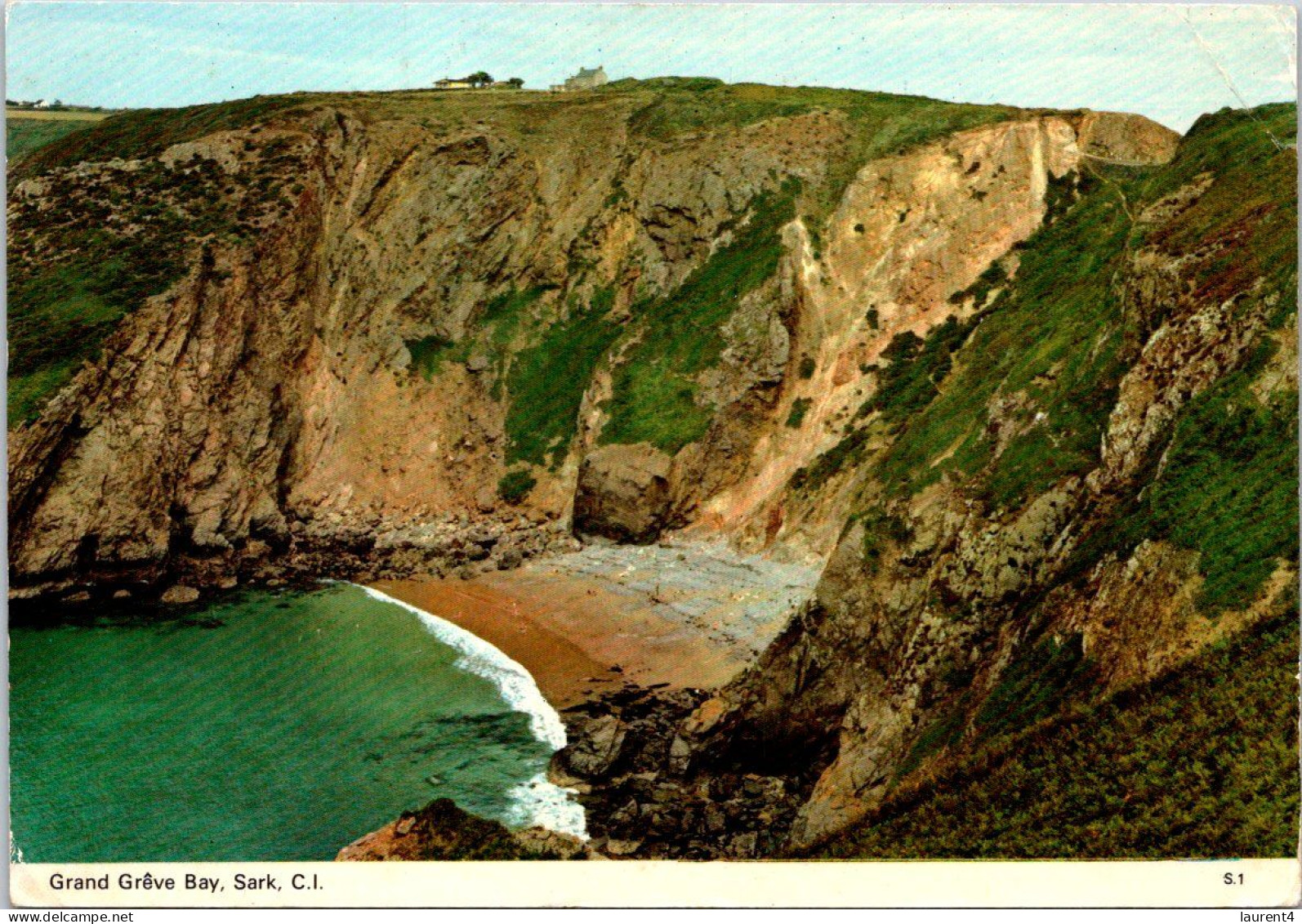 (3 P 28) Guernsey (UK) SARK Island - 4 Views With Stamp - Sark