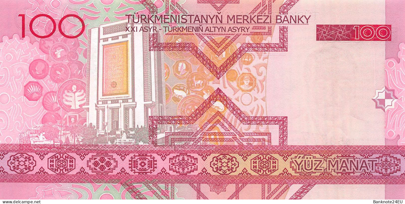 Turkmenistan 100 Manat 2005 Unc Pn 18 - Turkménistan