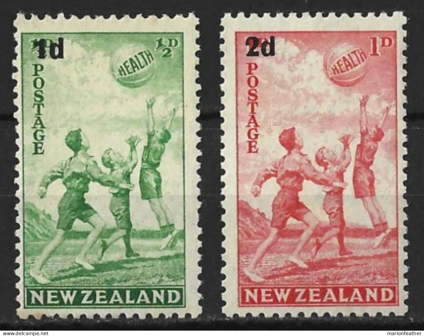 NEW ZEALAND...KING GEORGE VI..(1936-52..)..." 1939..".....HEALTH SET.....MH... - Unused Stamps