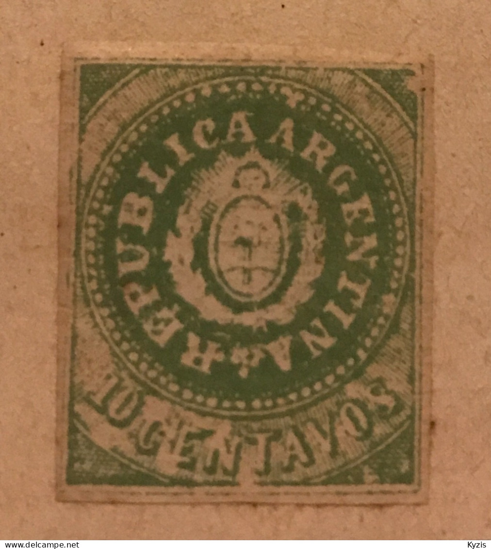 ARGENTINE, Armoiries -1862 Écu — Numéro Michel 6 - Unused Stamps