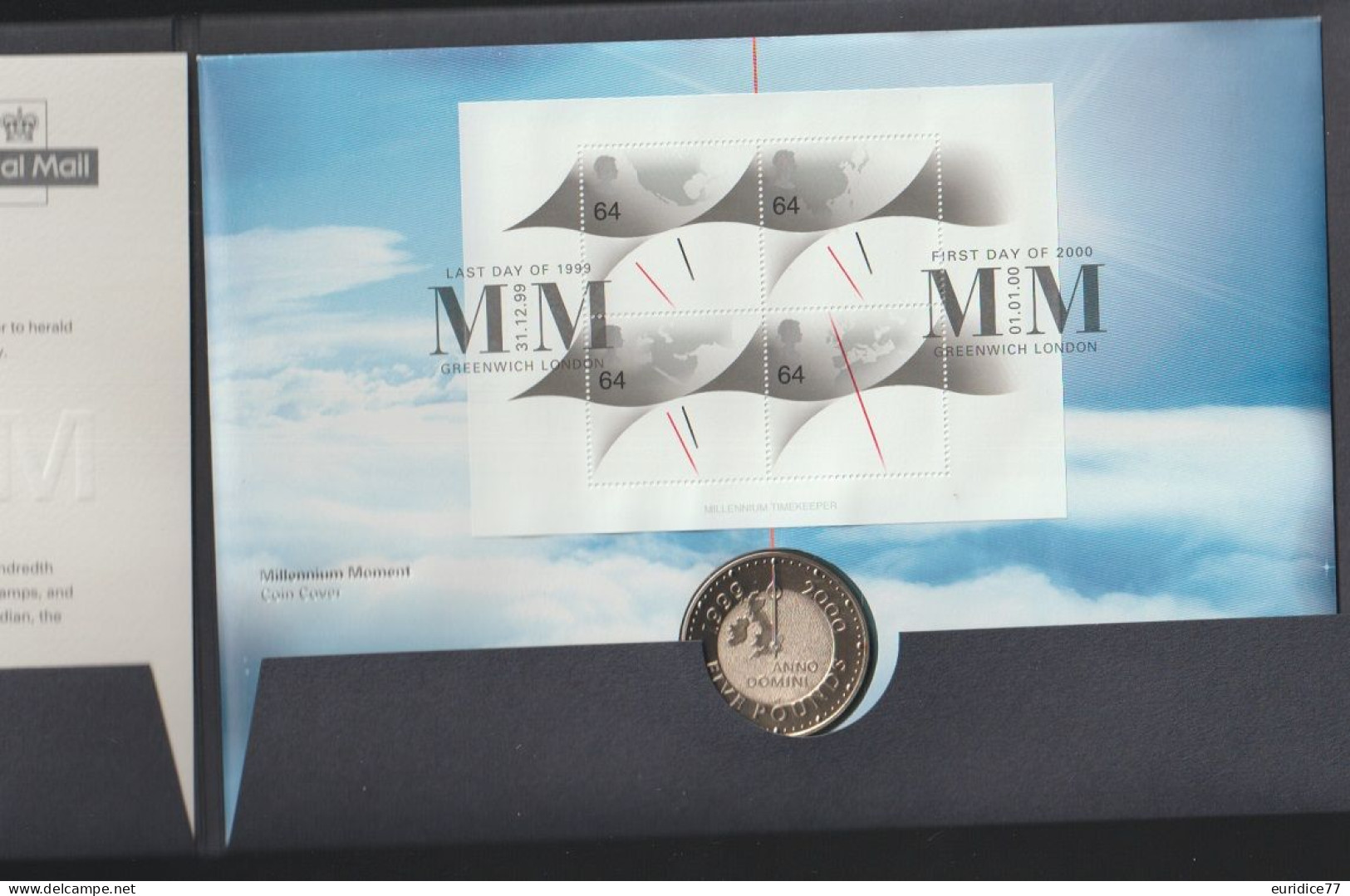 Great Britain 2000 - MM Philatelic Numismatic Cover Limited - 1971-80 Ediciones Decimal