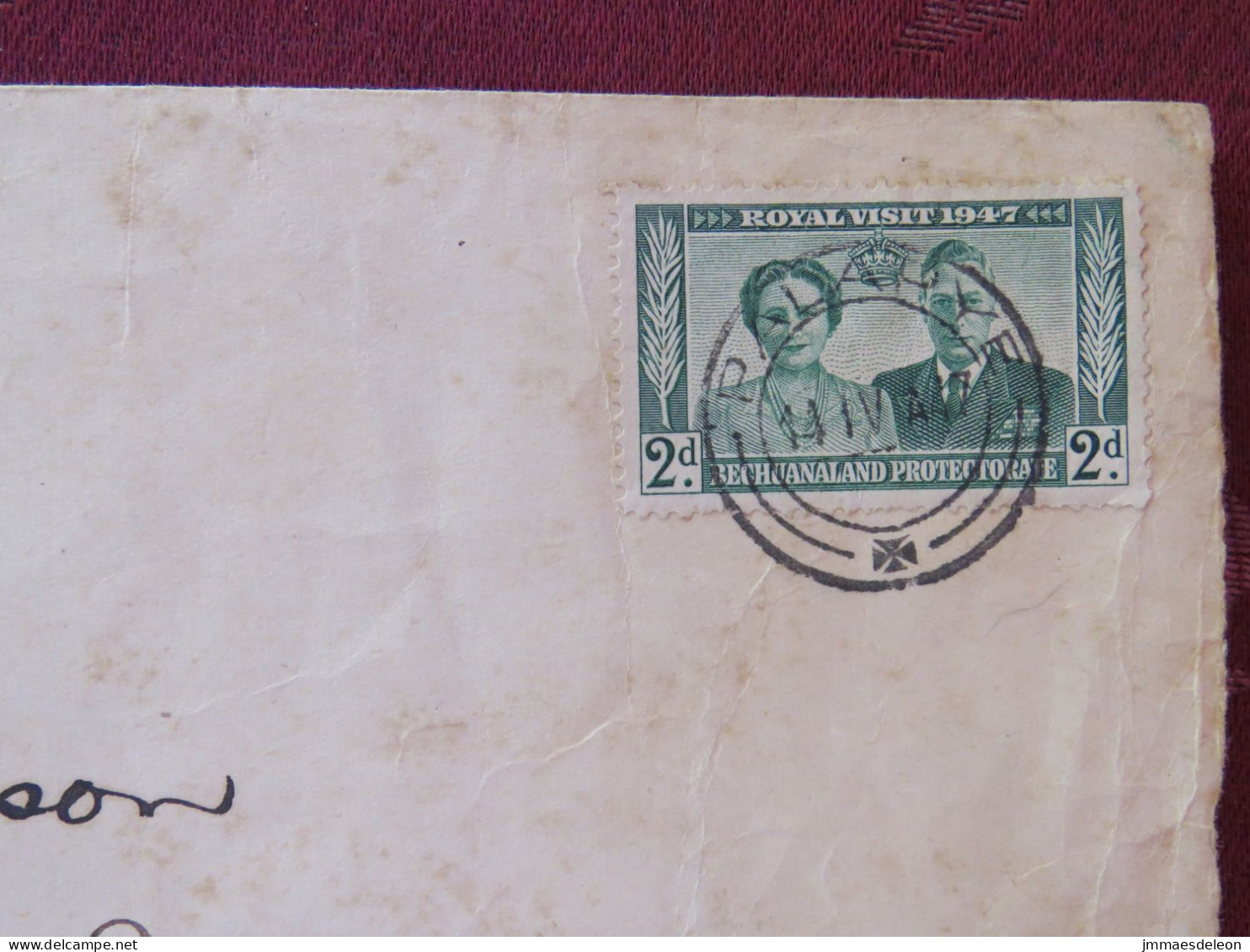 Bechuanaland (Botswana) 1947 FDC Cover Palarye To Mufulena South Africa - Royal Visit - Other & Unclassified