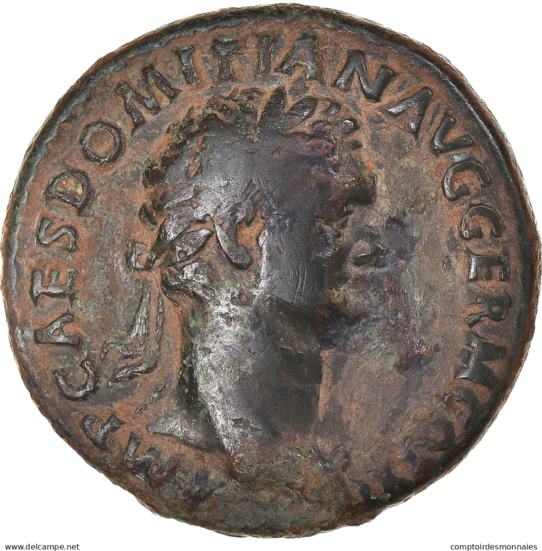 Monnaie, Domitien, As, 81-96, Rome, TB, Bronze, RIC:305 - Les Flaviens (69 à 96)