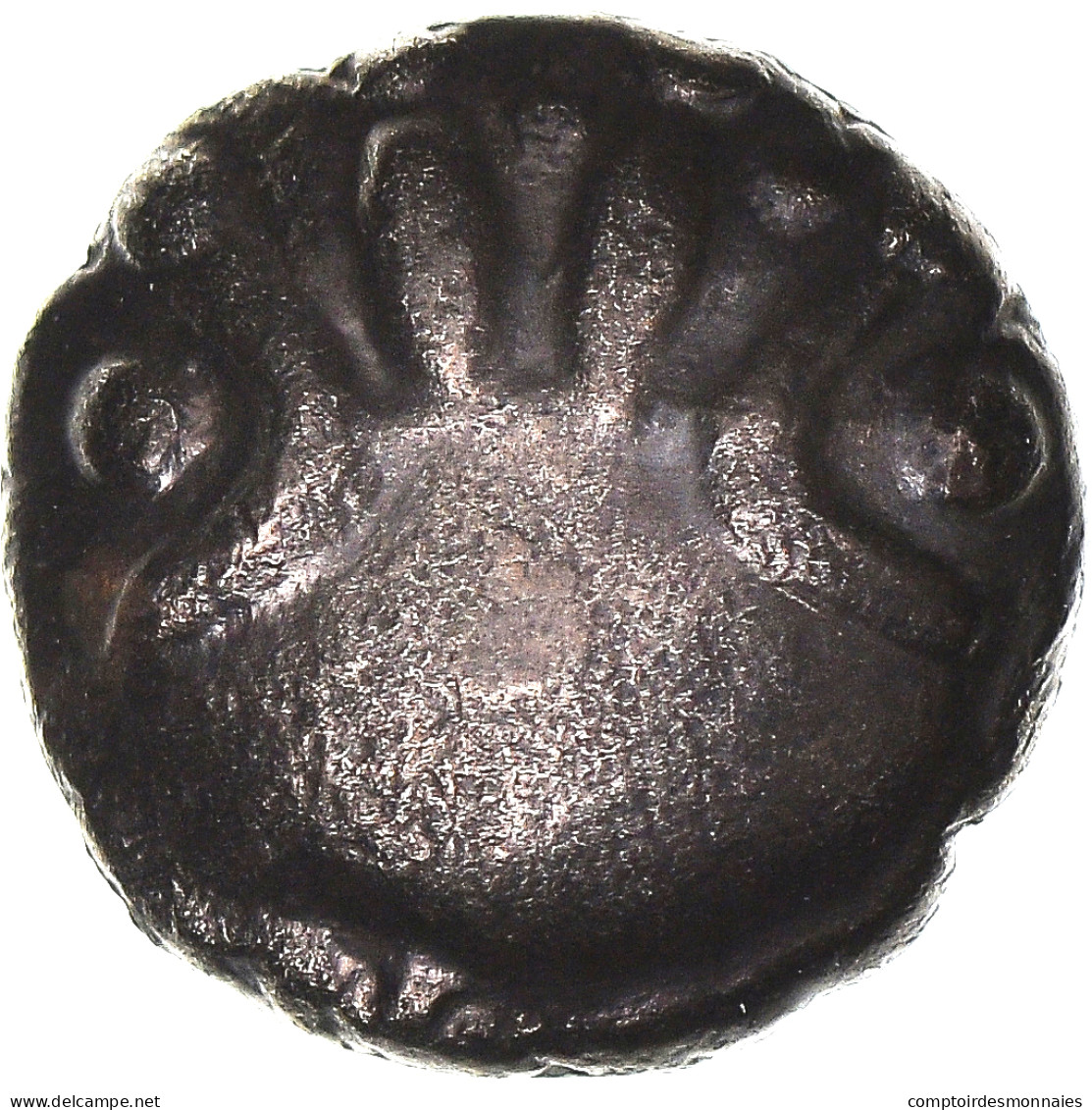 Monnaie, Rèmes, 1/4 Statère Aux Segments, 60-50 BC, Reims, TTB+, Electrum - Keltische Münzen