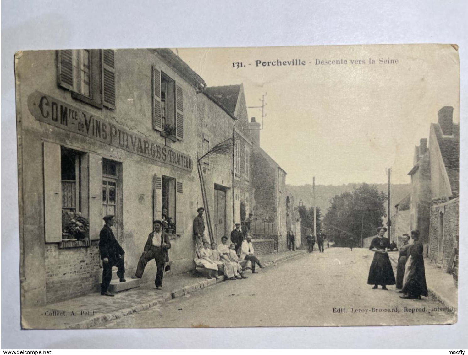 CPA Porcheville - Descente Vers La Seine - Porcheville