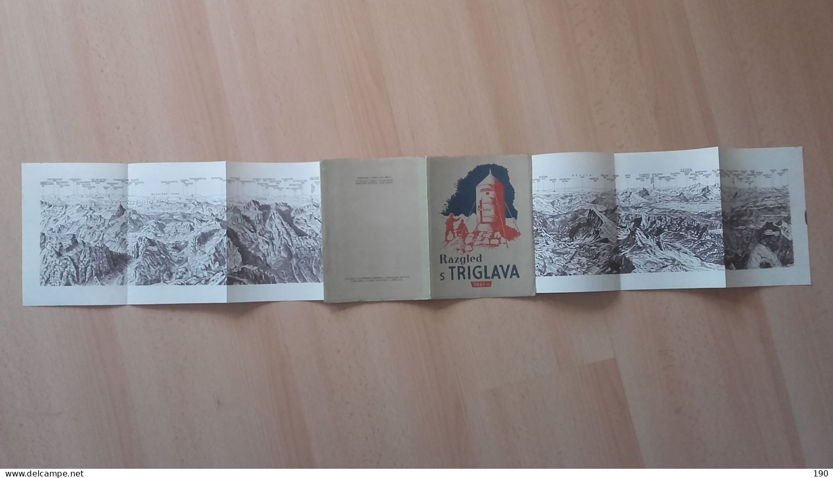 PD Ljubljana-matica.Triglav.Razgled S Triglava.Vilko Mazi/Joze Trpin - Cartes Topographiques