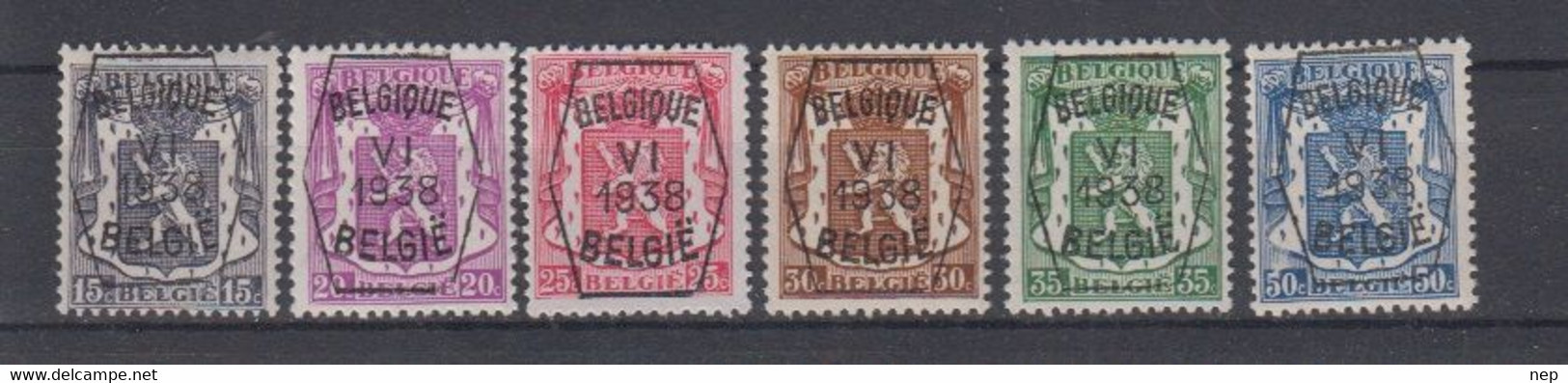 BELGIË - OBP - 1938 - PRE 363/68 (6 Type A) - MNH** - Typos 1936-51 (Petit Sceau)