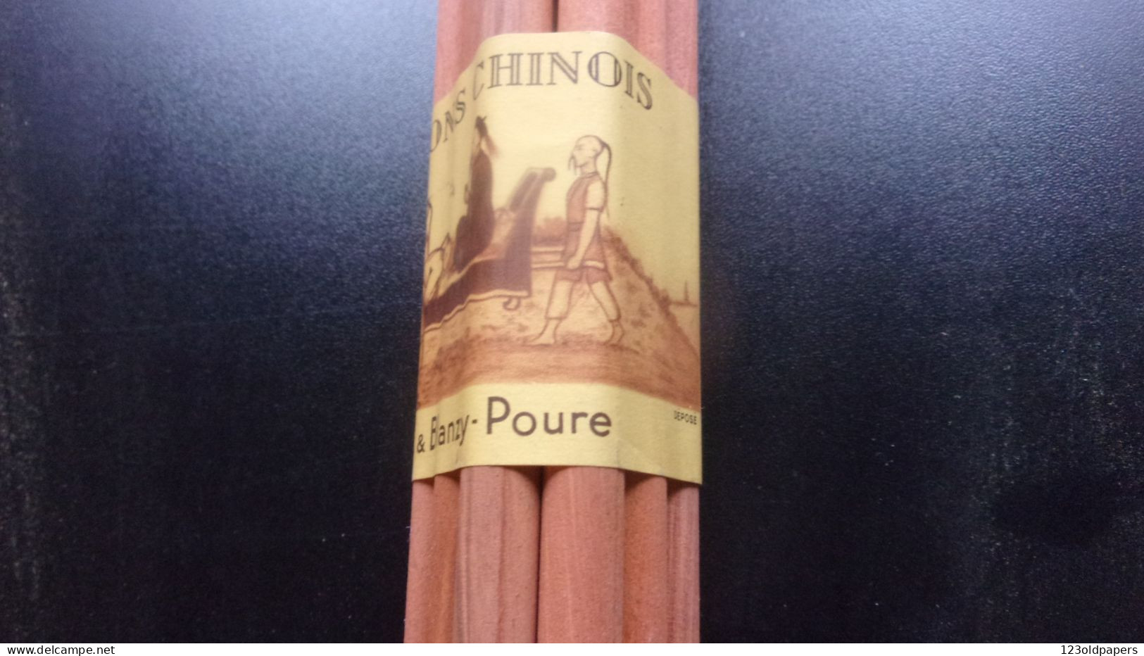 ️ RARE COMME NEUF   GILBERT BLANZY POURE CRAYONS CHINOIS ENSEMBLE NON OUVERT 12 CRAYONS N°2 - Lapiceros