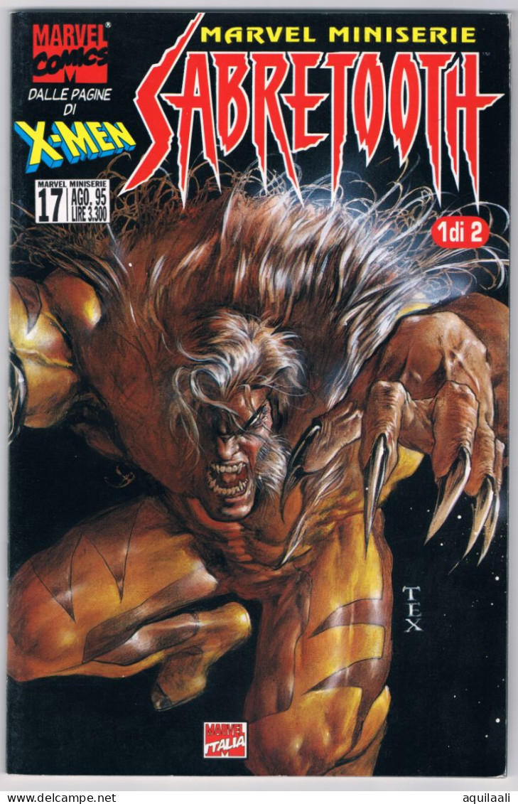 Sabretooth N. 17 Agosto 1990. Marvel Miniserie - Super Heroes